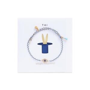 NEW TAI kid's card braided evil eye bracelet in gold